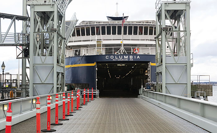MV Columbia at Fairhaven terminal